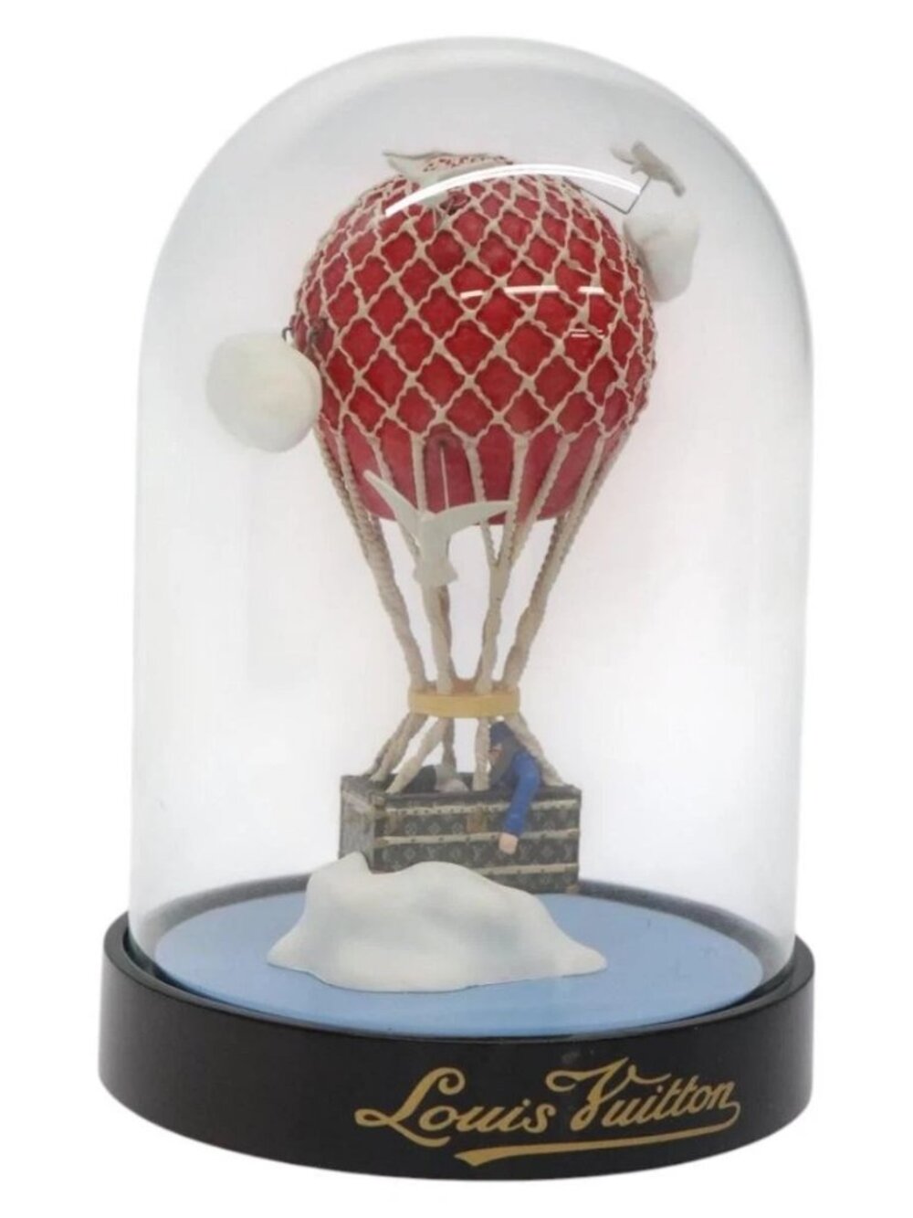 LOUIS VUITTON Snow Globe Balloon VIP Only Clear Red LV Auth 126353